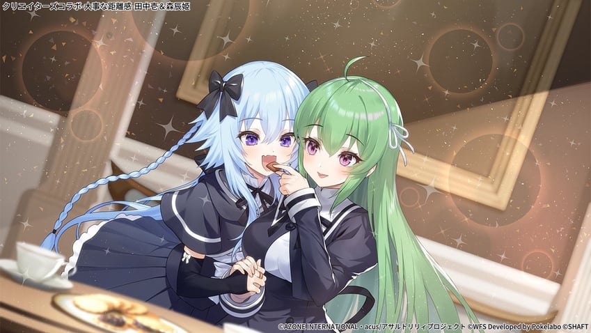 tanaka ichi and mori tatsuki (assault lily) drawn by green322