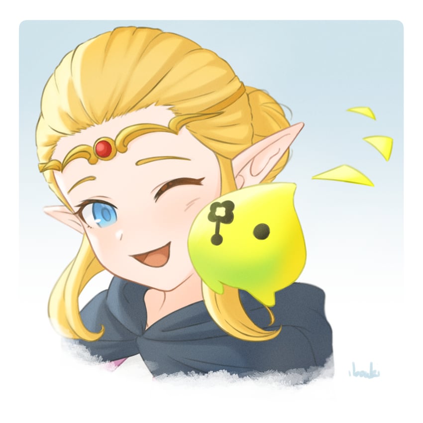 princess zelda and tri (the legend of zelda and 1 more) drawn by ibouki