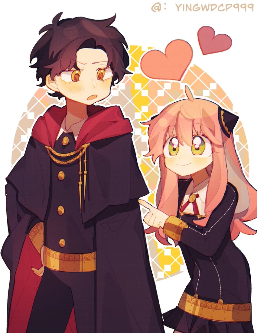 anya and damian desmond (spy x family) drawn by yingwdcp999