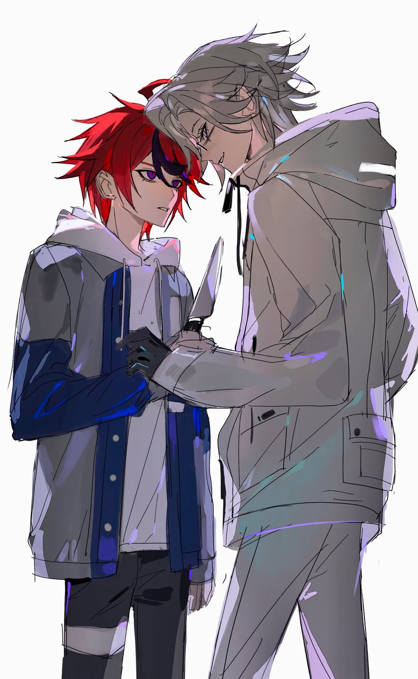 aotsuki eito and sumino takumi (the hundred line -last defense academy-) drawn by binxngchng1