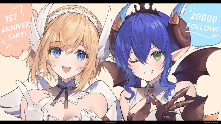 lumitea and velretta (kotobukiya and 1 more) drawn by necomi