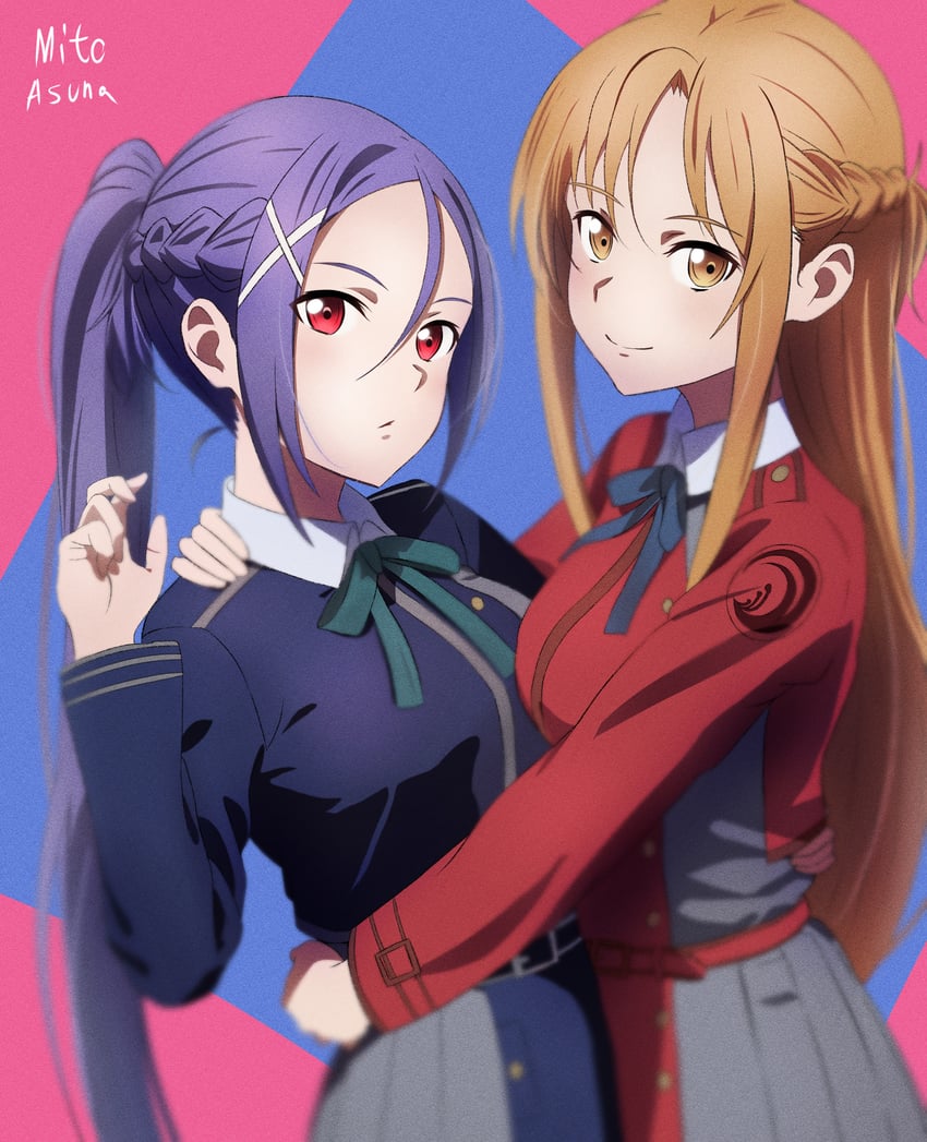 nishikigi chisato, inoue takina, asuna, and mito (sword art online and 2 more) drawn by nuguri444