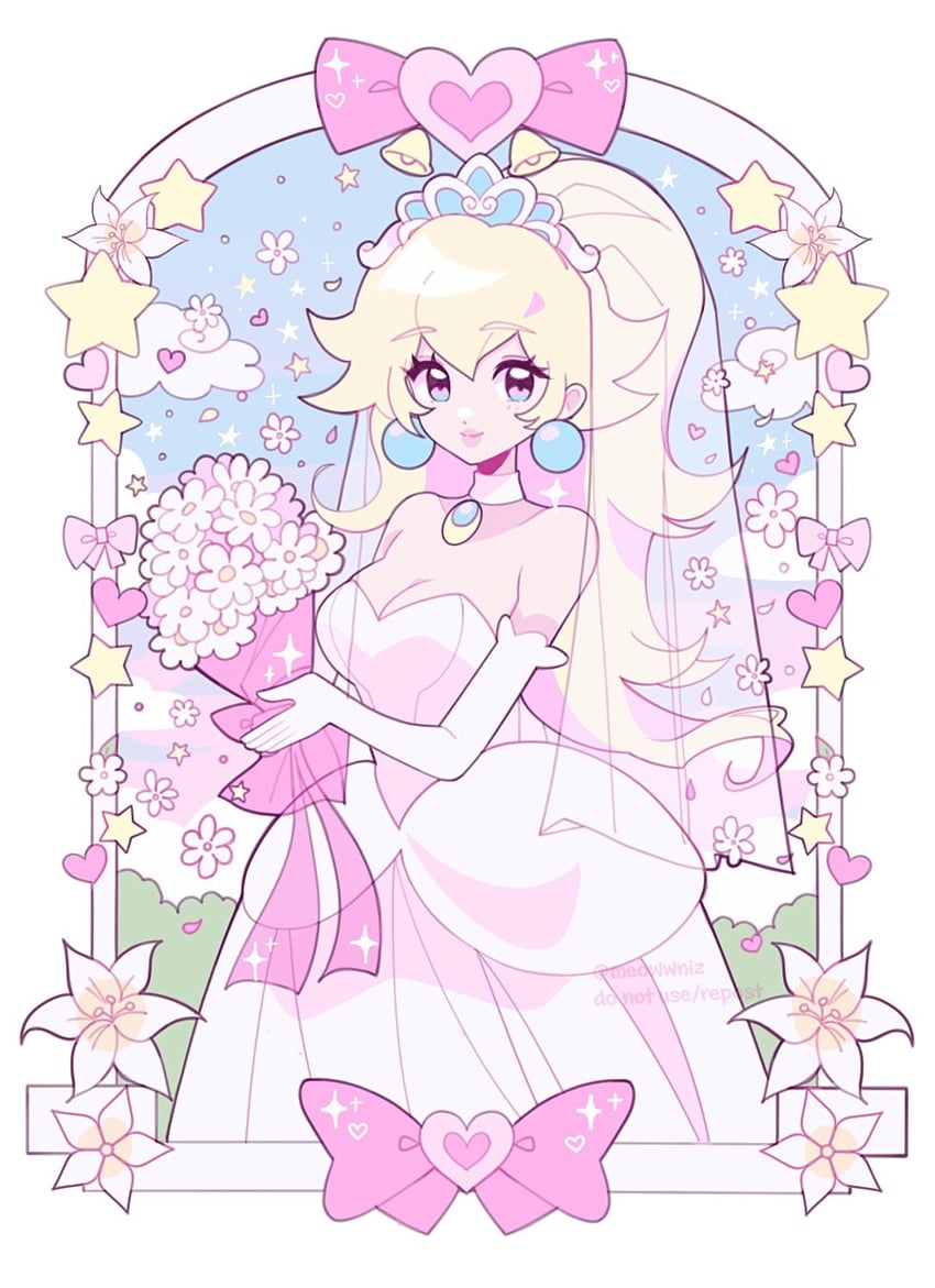 princess peach (mario and 1 more) drawn by meowwniz