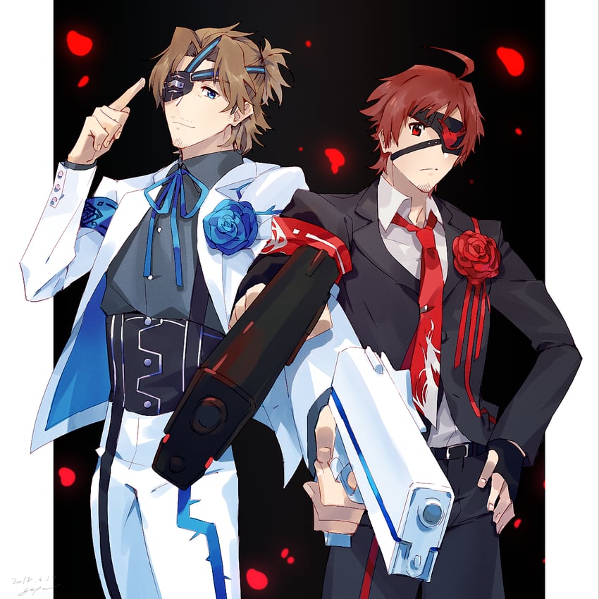 tendo teru and yamashita jiro (idolmaster and 1 more) drawn by goya_(xalbino)