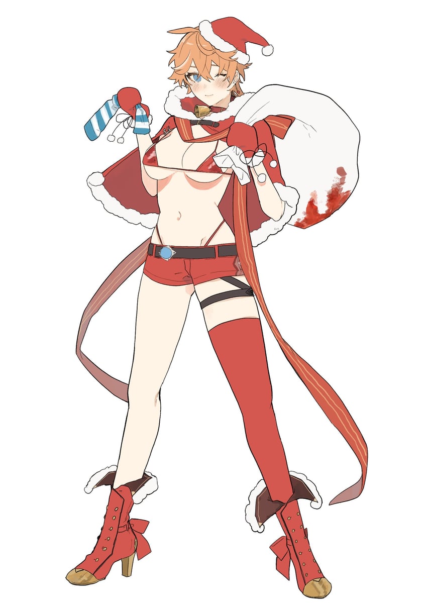 tartaglia (genshin impact) drawn by tabibitowayo