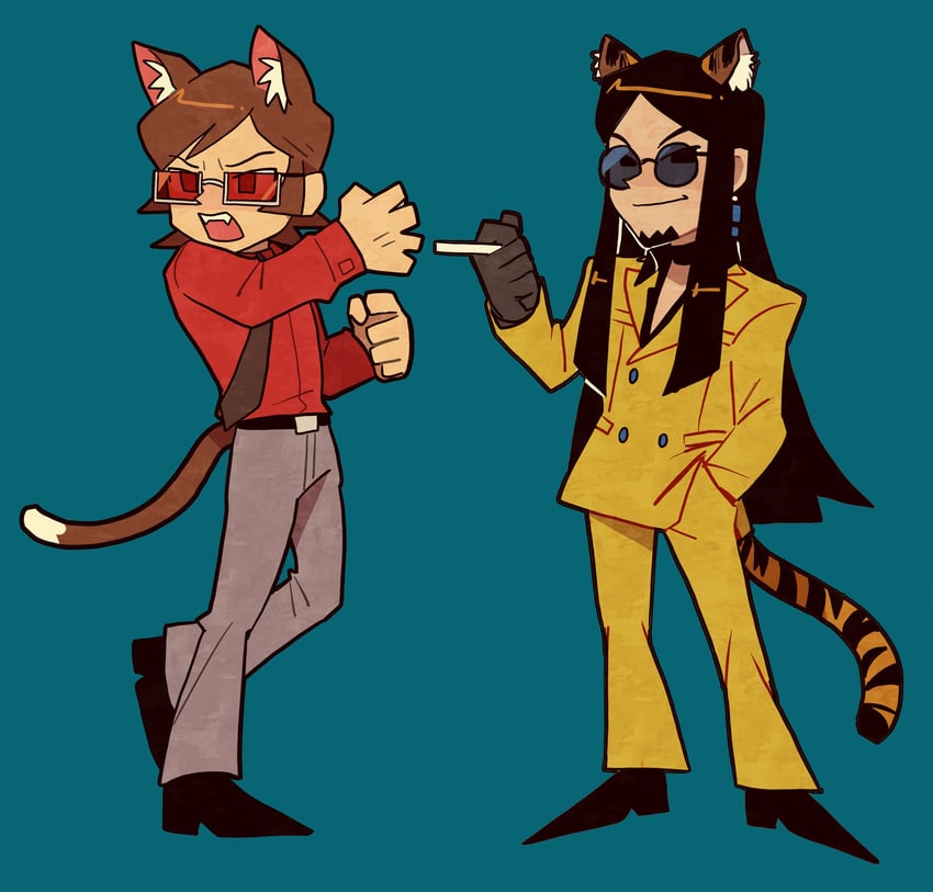 suou katsuya and baofu (persona and 2 more) drawn by s7873