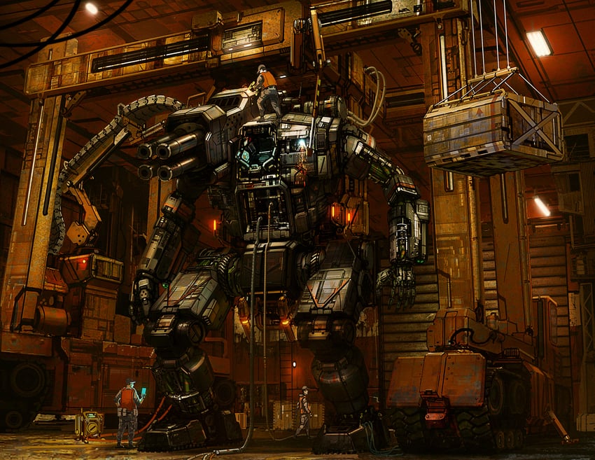 hunchback (battletech) drawn by alexander_iglesias