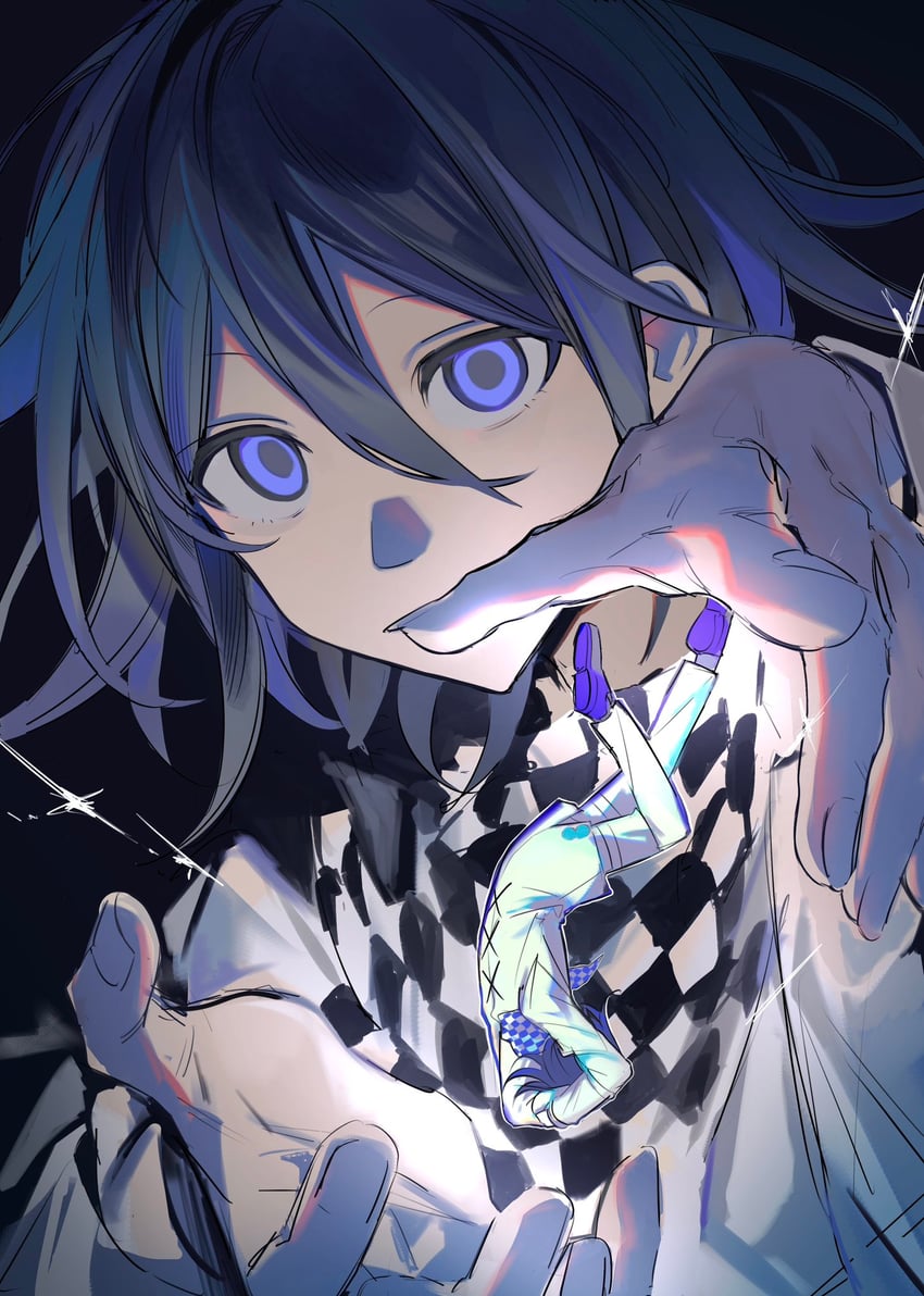 oma kokichi (danganronpa and 1 more) drawn by nemari_(nemaru_0907)