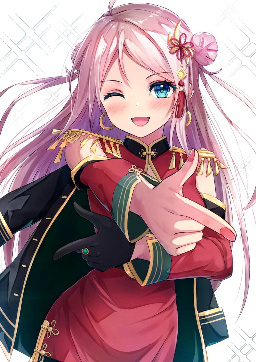 zhong lanzhu (love live! and 1 more) drawn by b.ren