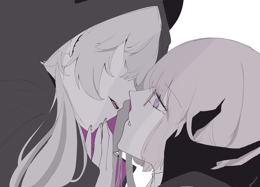 mash kyrielight and lilith (fate and 1 more) drawn by 55nyako20