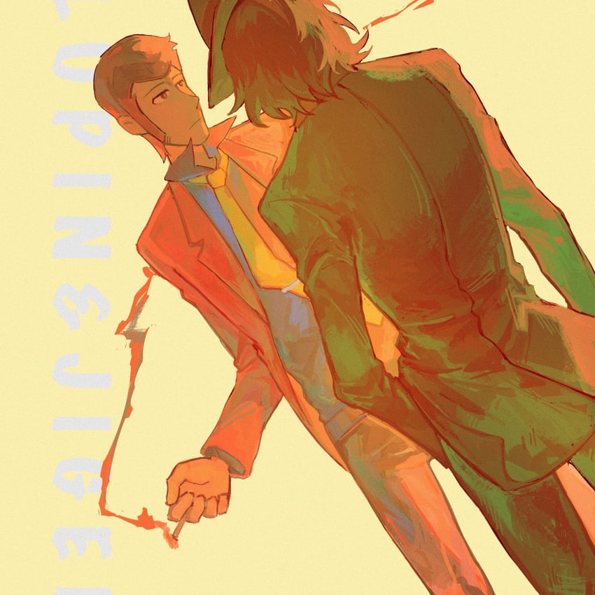 arsene lupin iii and jigen daisuke (lupin iii) drawn by fan_li