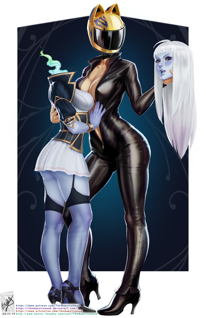 celty sturluson and lala (monster musume no iru nichijou and 1 more) drawn by themaestronoob
