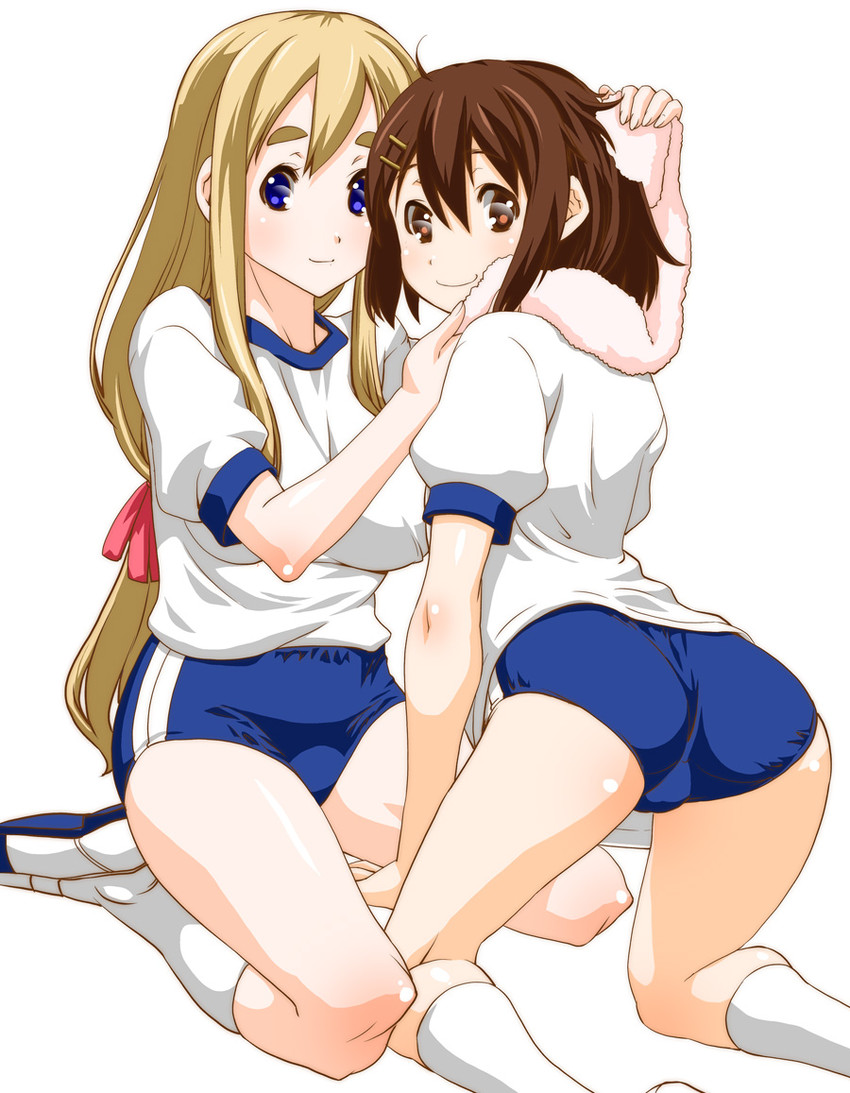 hirasawa yui and kotobuki tsumugi (k-on!) drawn by shinama