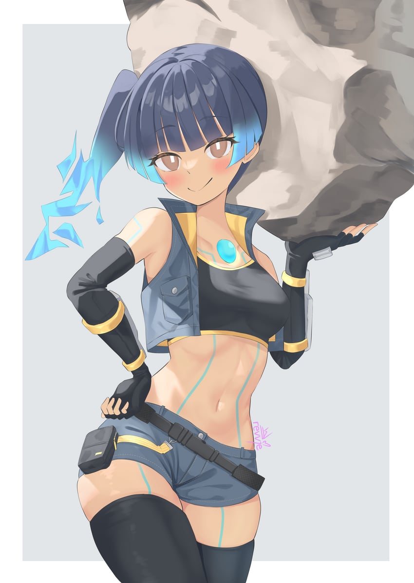 sena (xenoblade chronicles and 1 more) drawn by revvie