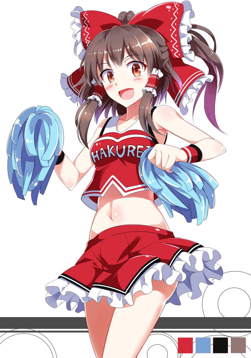 hakurei reimu (touhou) drawn by e.o.