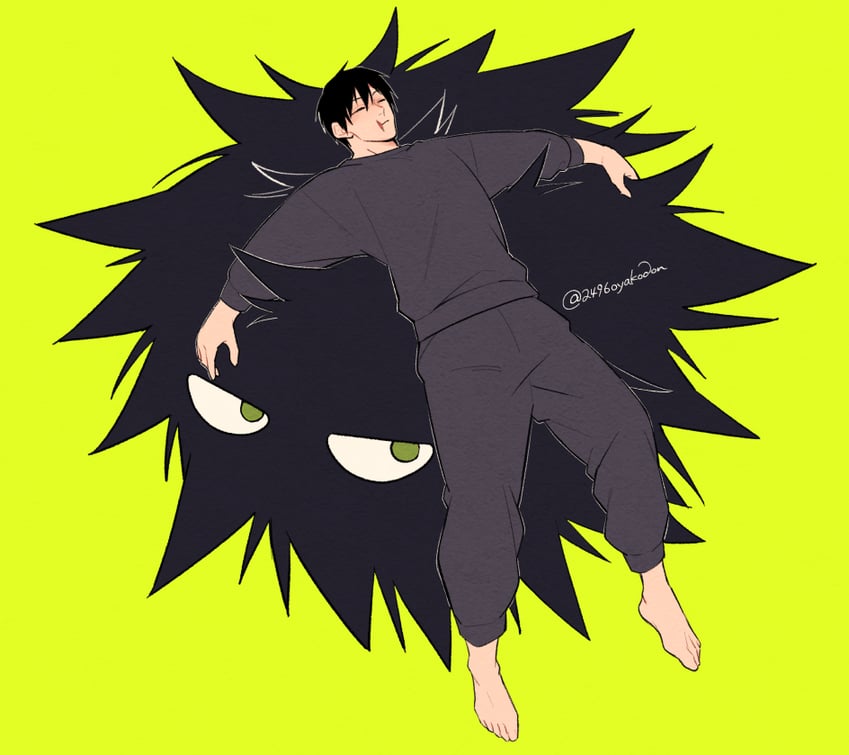 fushiguro megumi and fushiguro touji (jujutsu kaisen) drawn by 2496oyakodon