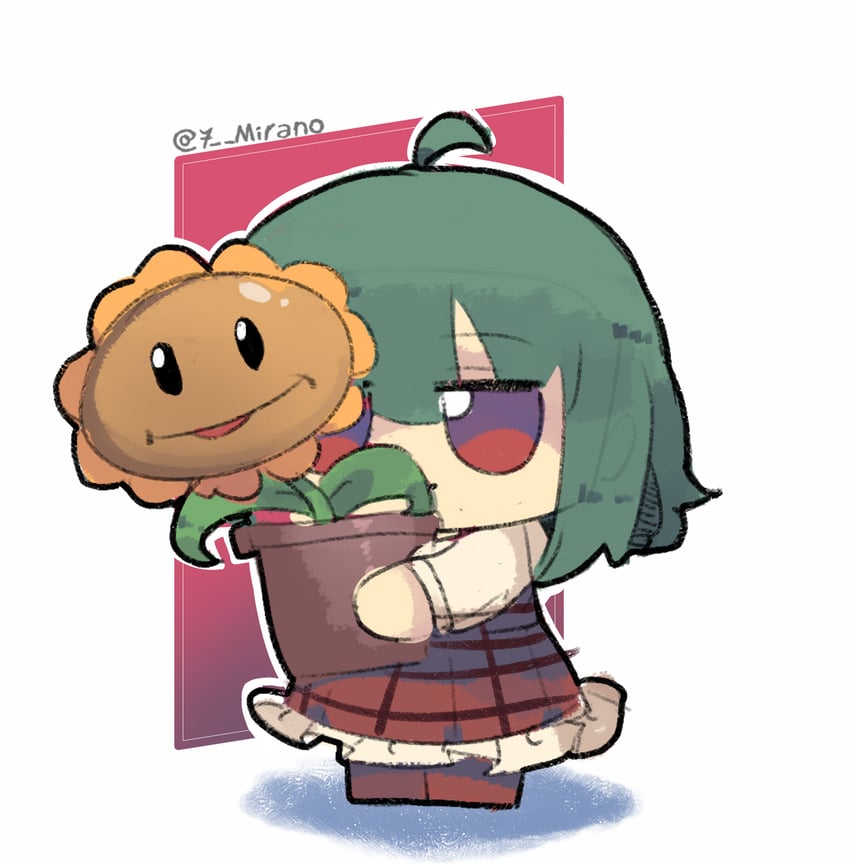kazami yuuka and sunflower (touhou and 1 more) drawn by 7-mirano