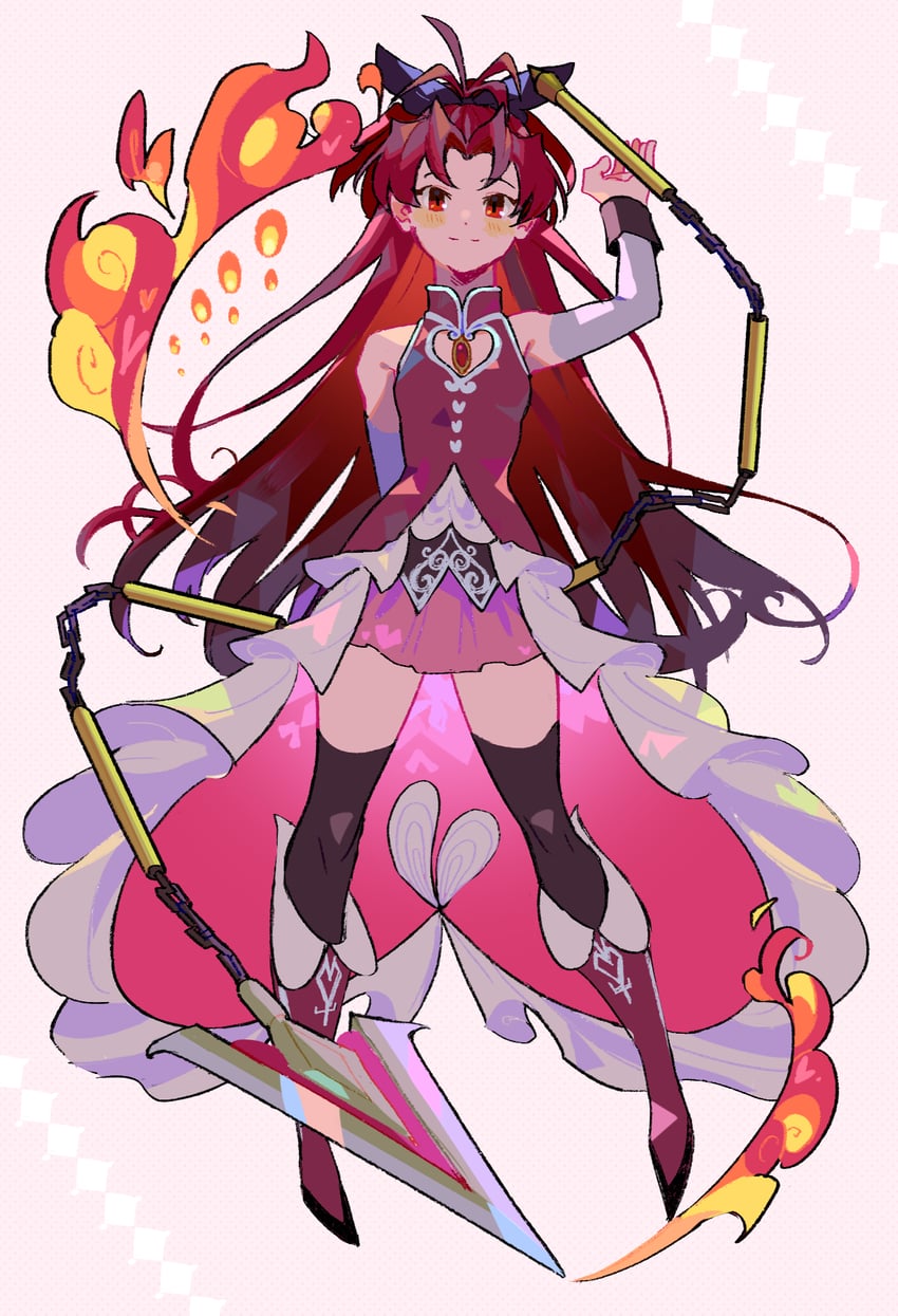 sakura kyoko (mahou shoujo madoka magica) drawn by yooki_(winter_cakes)