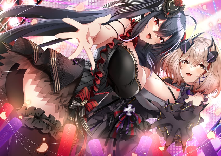 taihou and roon (azur lane) drawn by akatsuki_(aktk511)