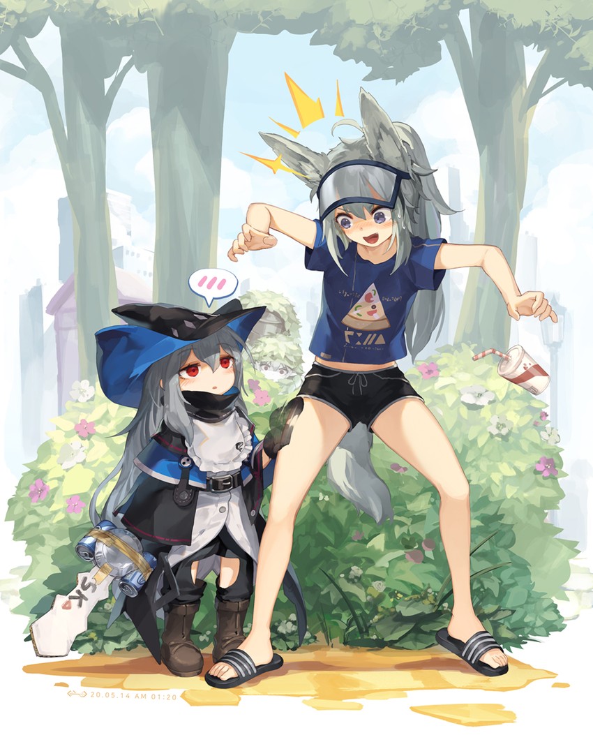 doctor, skadi, warfarin, and grani (arknights) drawn by asicah