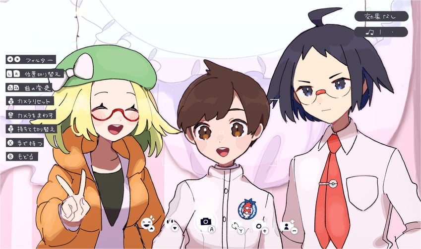 florian, bianca, and cheren (pokemon and 2 more) drawn by eneko_(olavcnkrpucl16a)