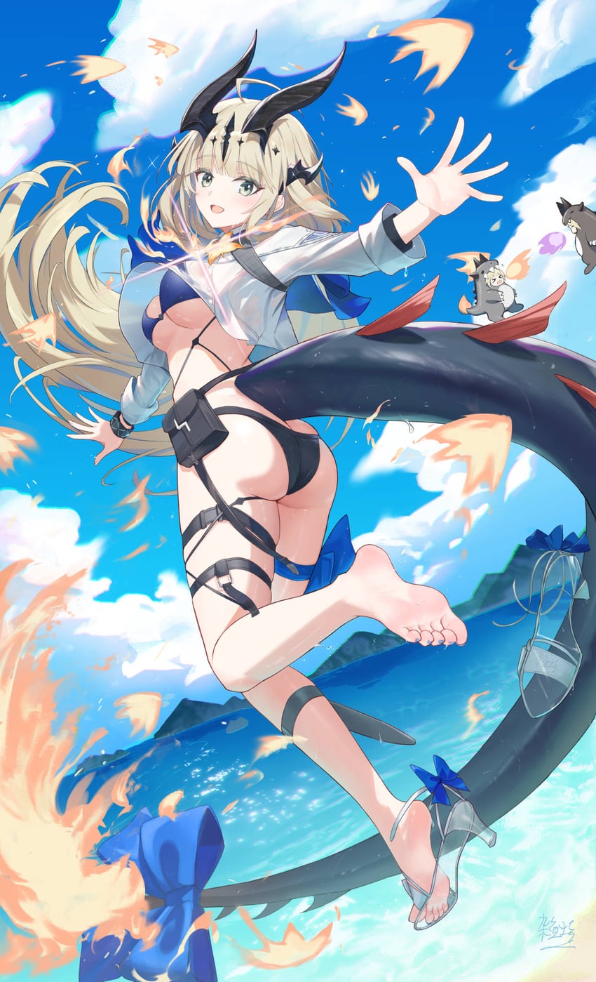 reed and reed the flame shadow (arknights) drawn by zayur