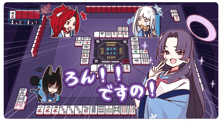 kikyou, yukari, renge, and nagusa (blue archive and 1 more) drawn by yoru_nai