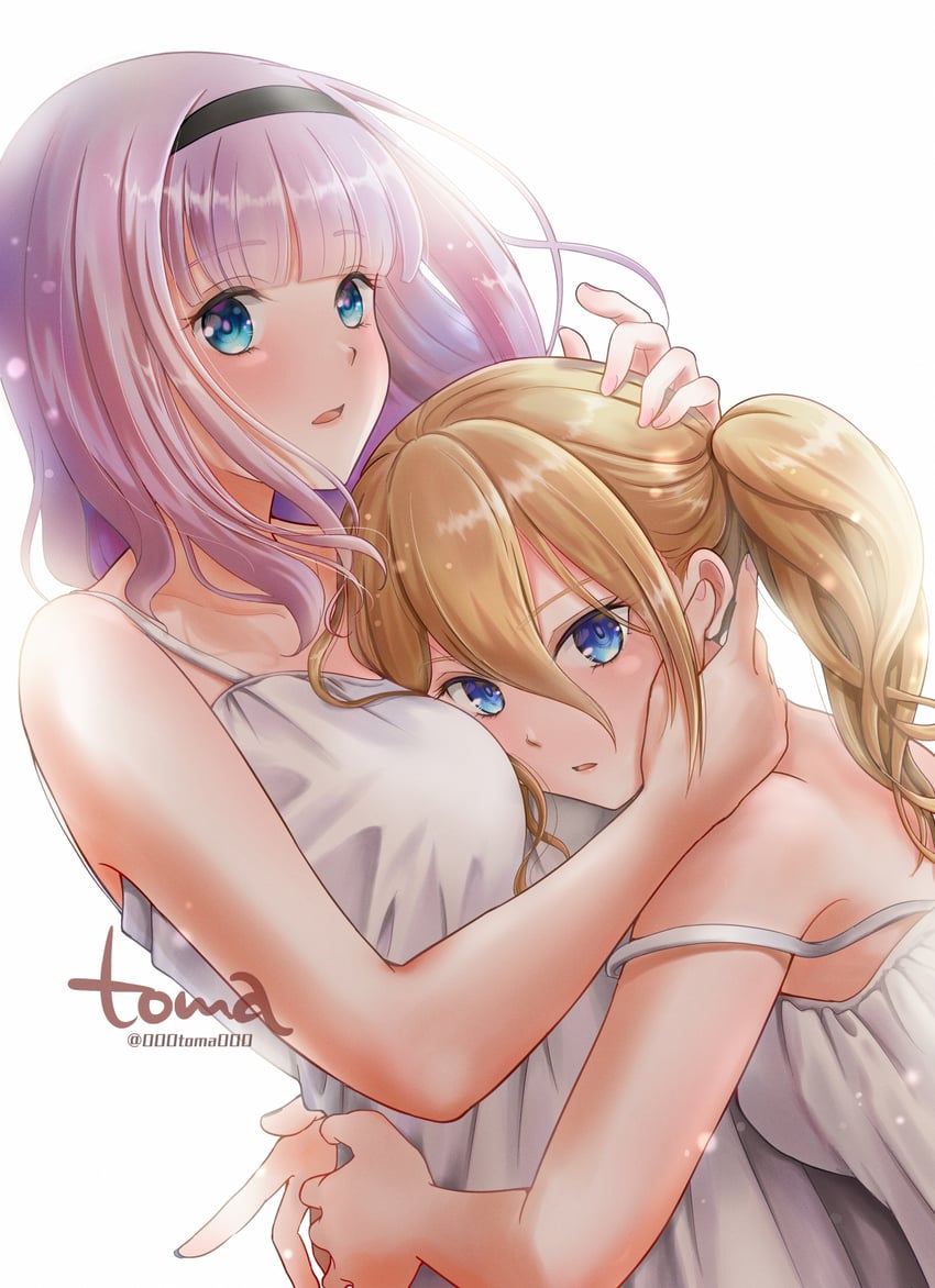 fujiwara chika and hayasaka ai (kaguya-sama wa kokurasetai ~tensai-tachi no renai zunousen~) drawn by toma_(000toma000)