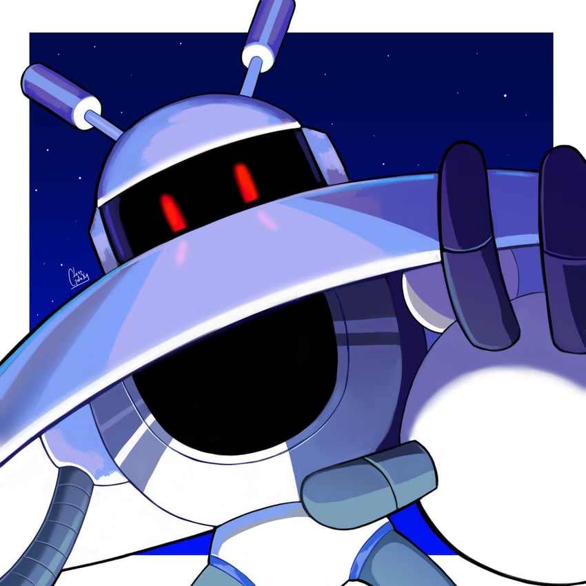 galaxy man (mega man and 1 more) drawn by lessgalaxy