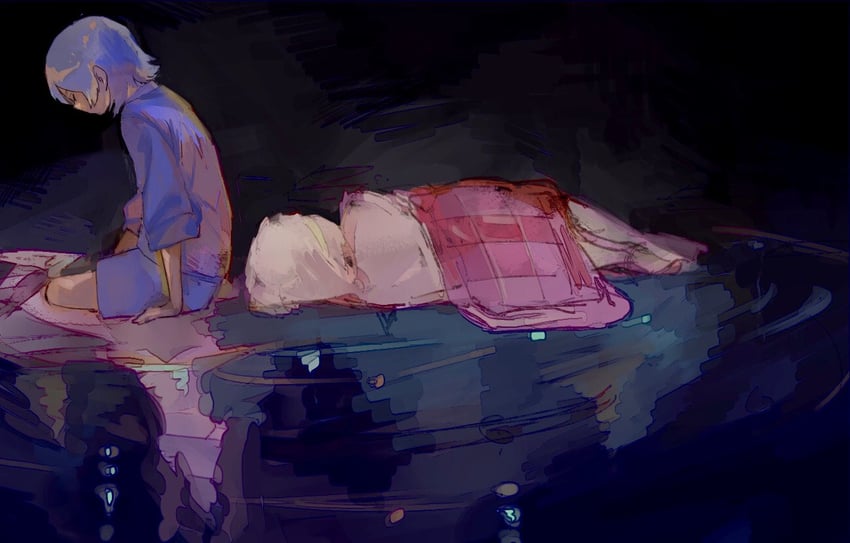 nira-chan and gray-kun (zutto mayonaka de ii no ni and 1 more) drawn by gr_7
