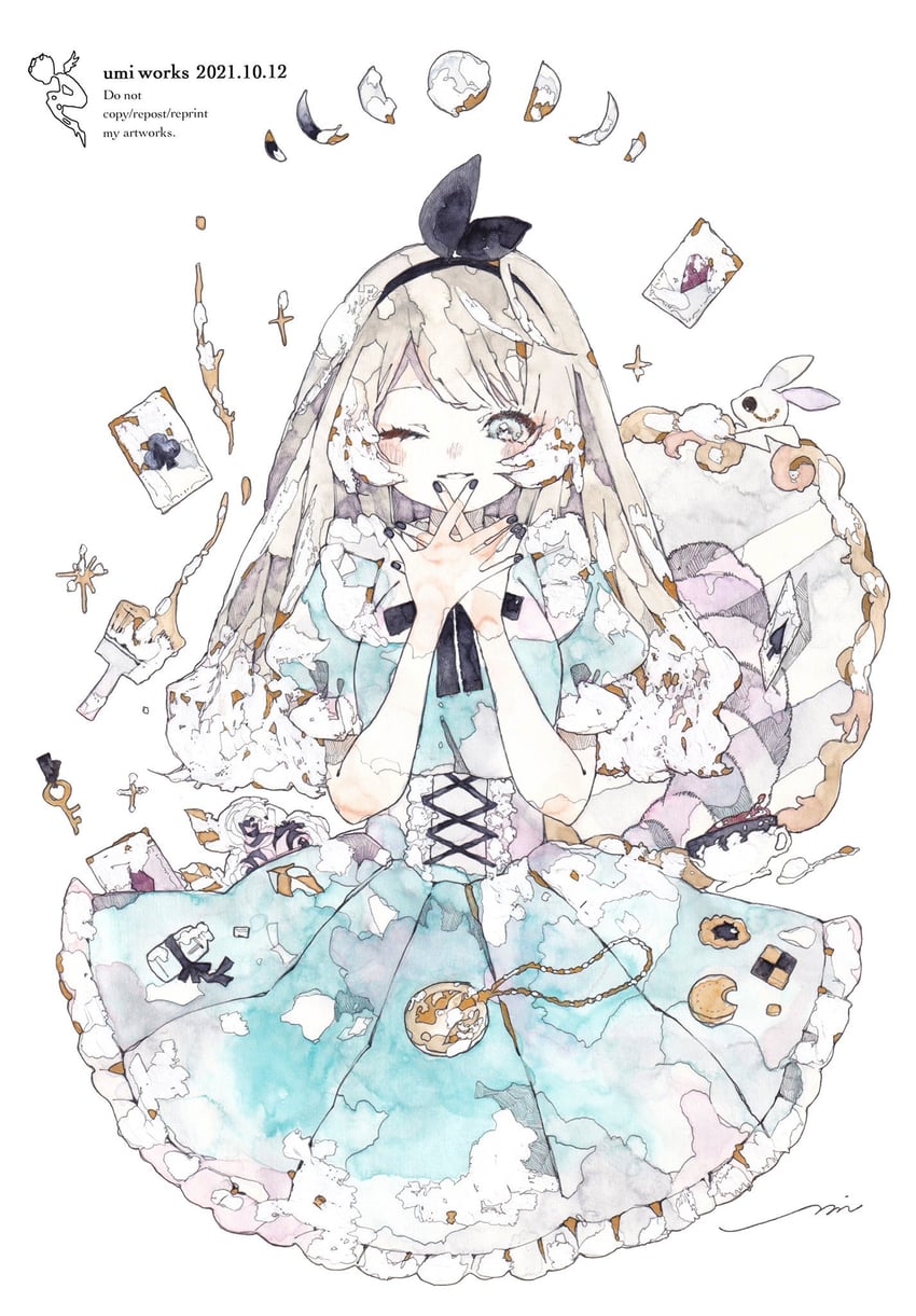 alice (alice's adventures in wonderland) drawn by umi_cryblue