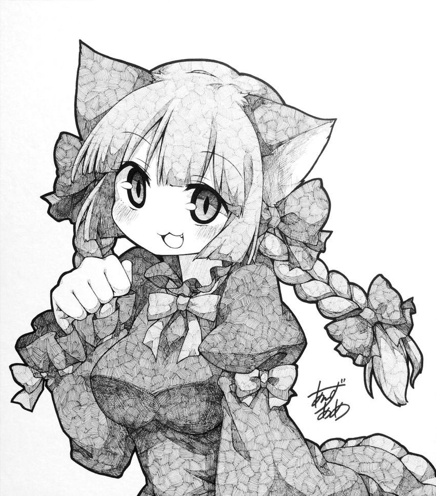 kaenbyou rin (touhou) drawn by anzu_ame