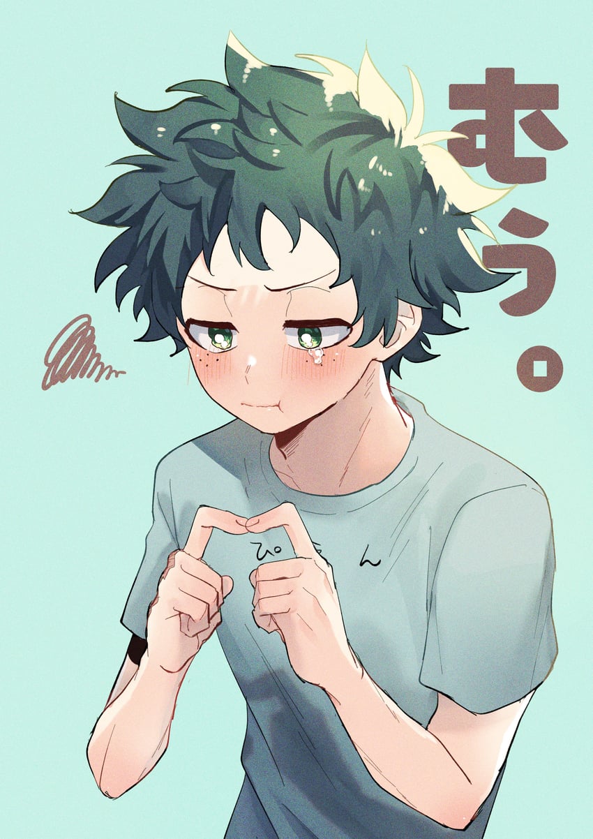 midoriya izuku (boku no hero academia) drawn by rapiko