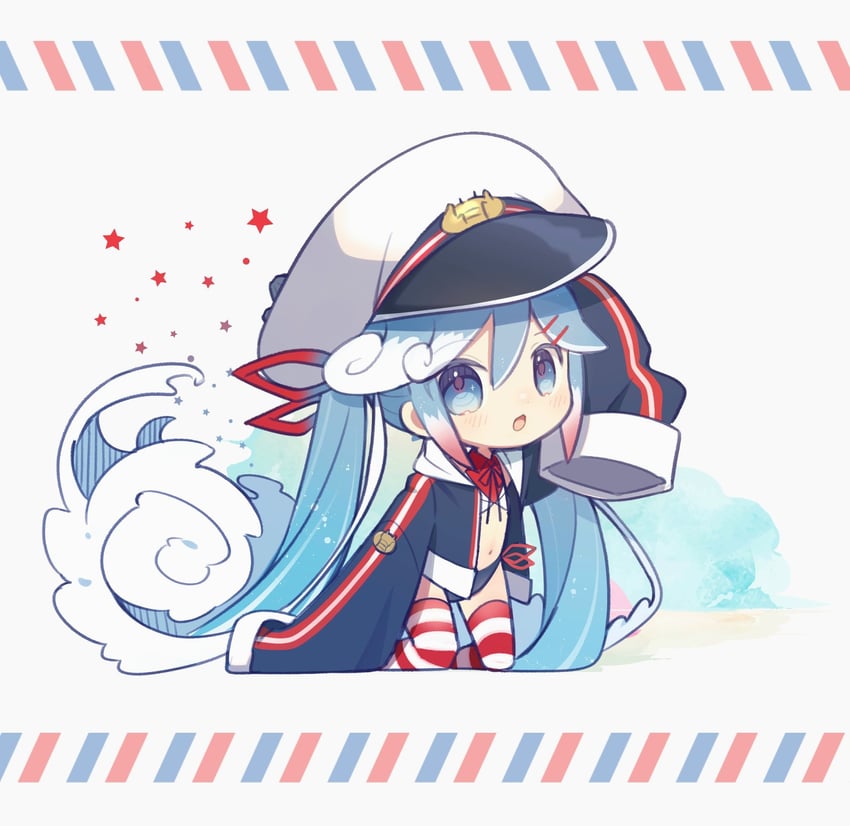 hatsune miku and yuki miku (vocaloid) drawn by chuuko_anpu