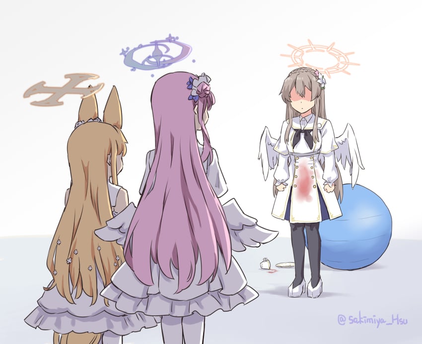 mika, seia, and nagisa (blue archive) drawn by sakimiya_(inschool)
