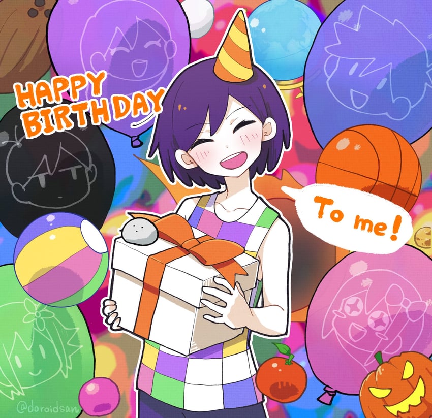 omori, basil, mari, hero, aubrey, and 2 more (omori) drawn by doroidsan