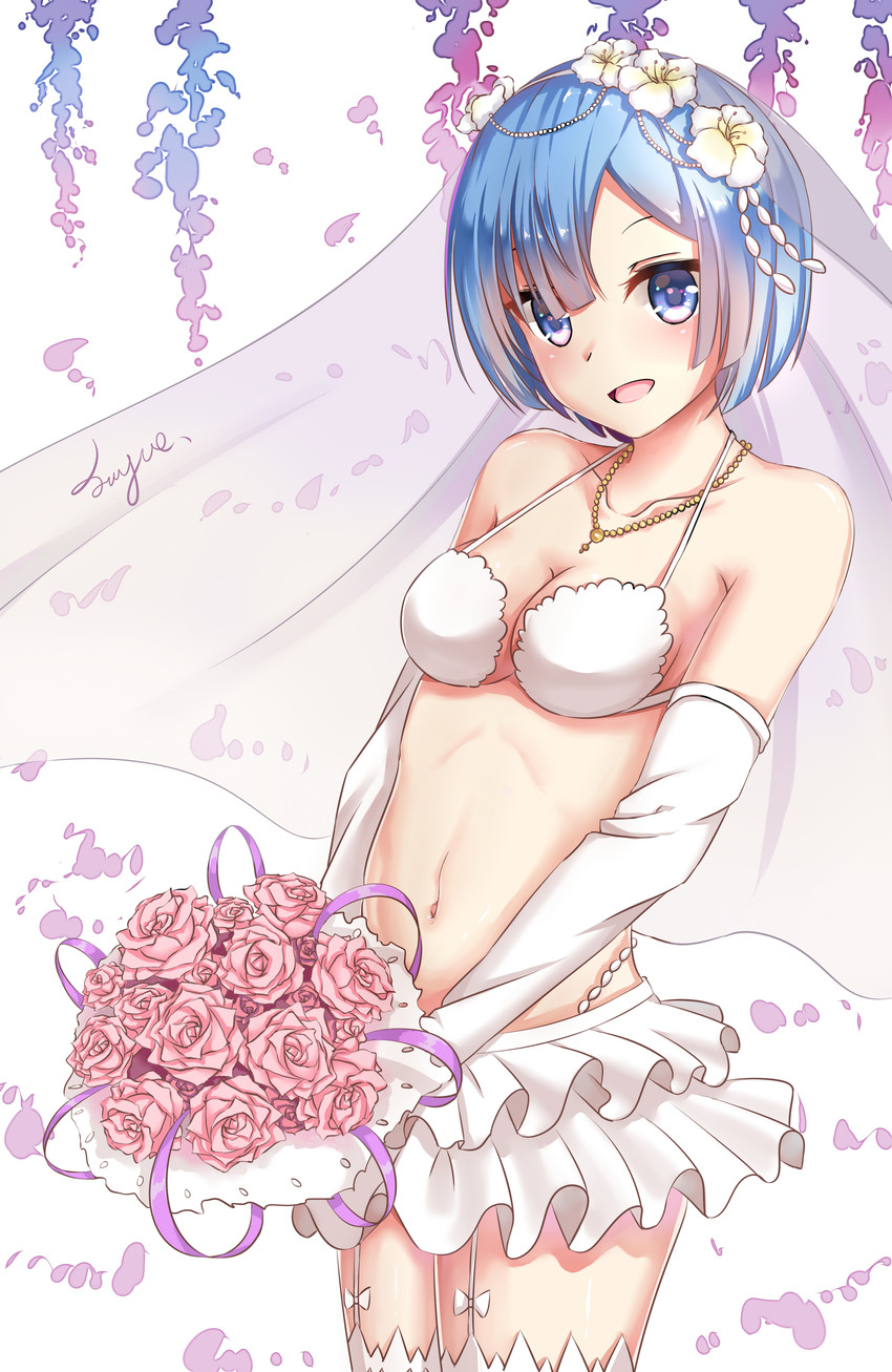 rem (re:zero kara hajimeru isekai seikatsu) drawn by yiyu_qing_mang