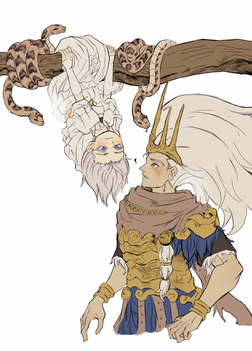 dark sun gwyndolin and nameless king (dark souls and 2 more) drawn by zunkome