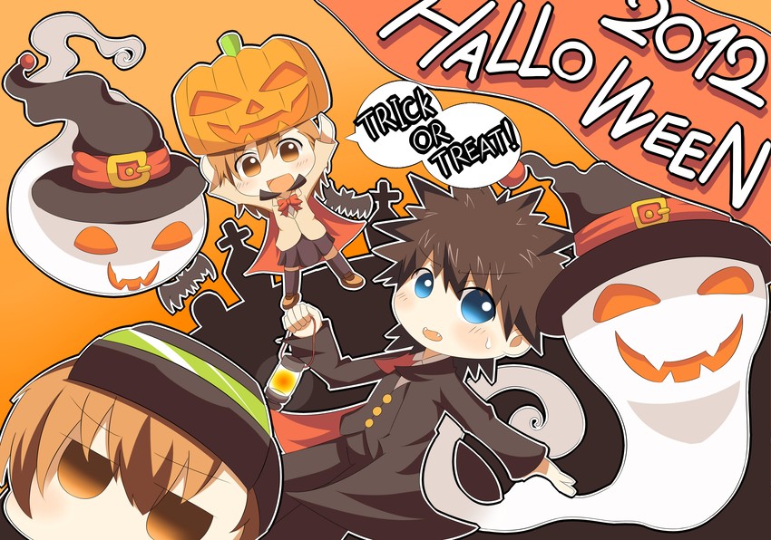 misaka mikoto, kamijou touma, and misaka imouto (toaru majutsu no index and 1 more) drawn by naoto_(96neko96)
