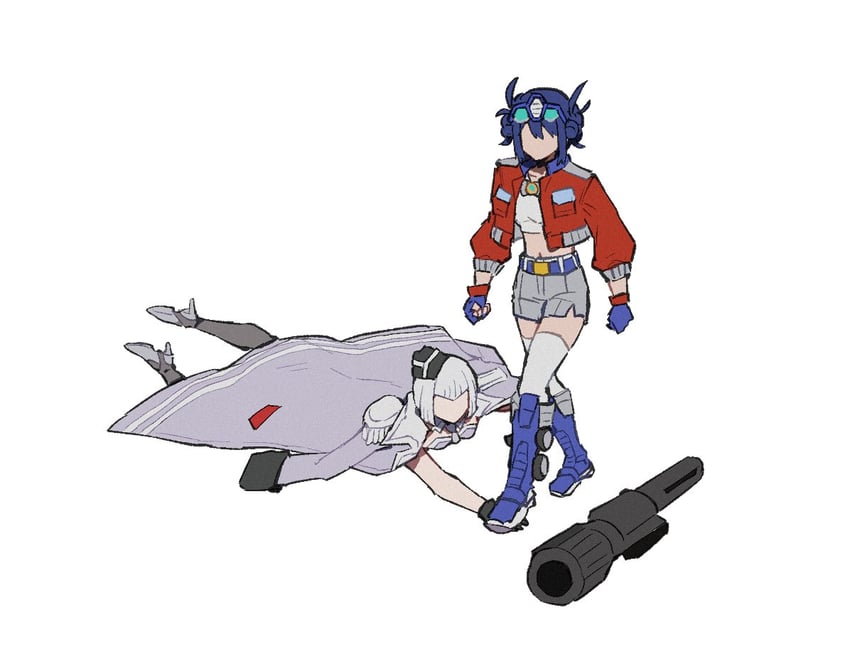optimus prime and megatron (transformers and 2 more) drawn by zenzai_666