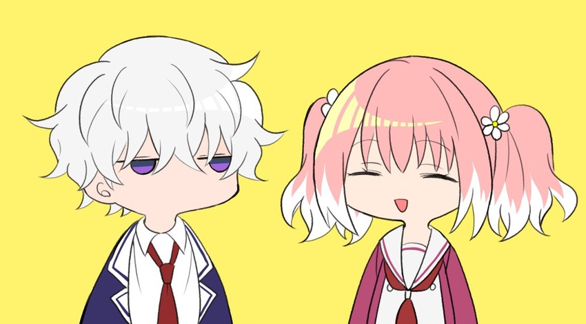 hiiragi nana and onodera kyouya (munou na nana) drawn by yukisa