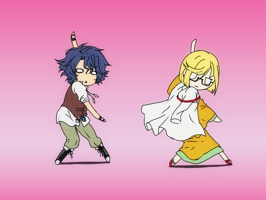 crow broust and traiya scott (super robot wars and 3 more) drawn by shiina_satsuki_(pixiv2890507)