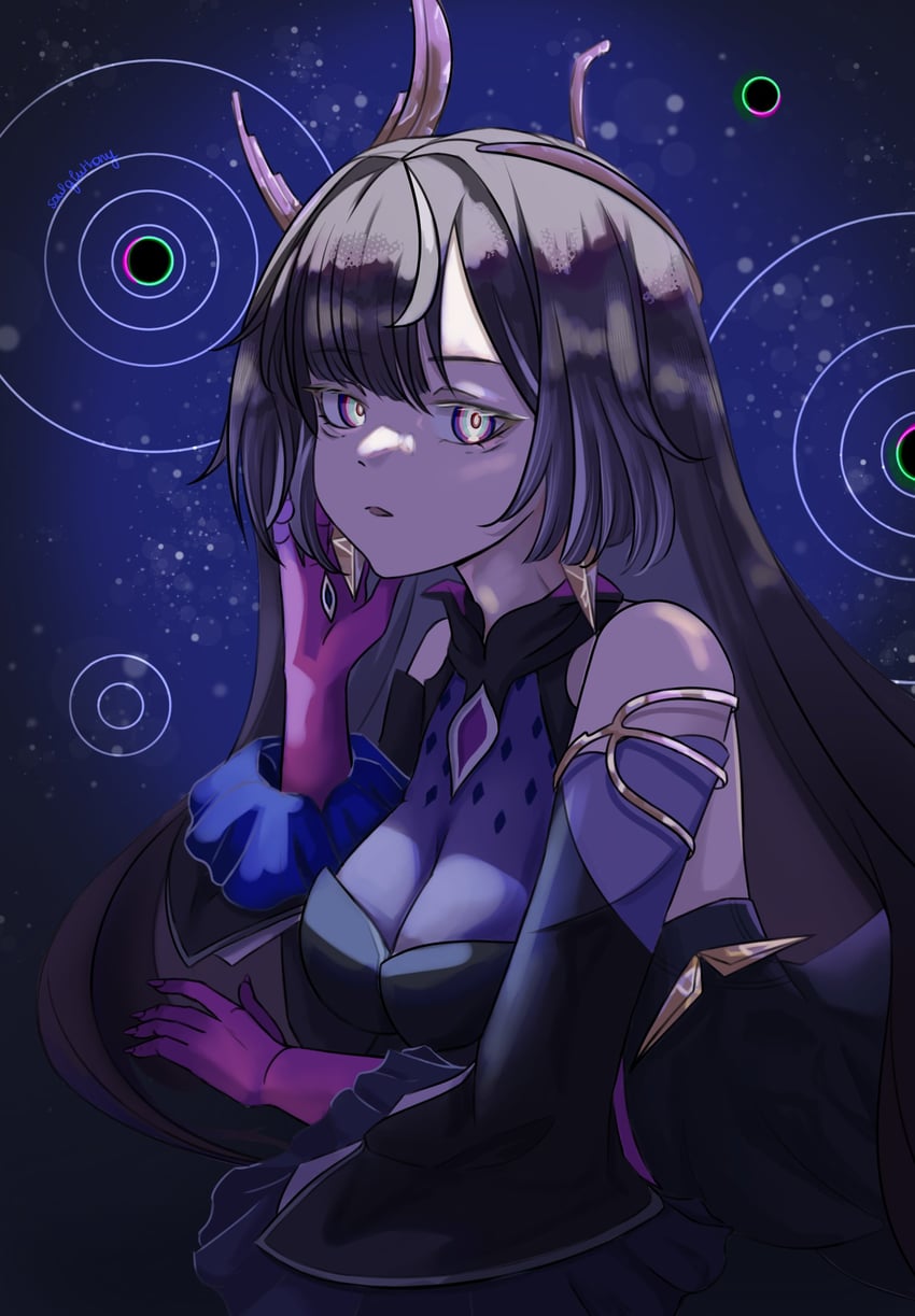 female dreamseeker and leylah (honkai and 1 more) drawn by soulgluttony
