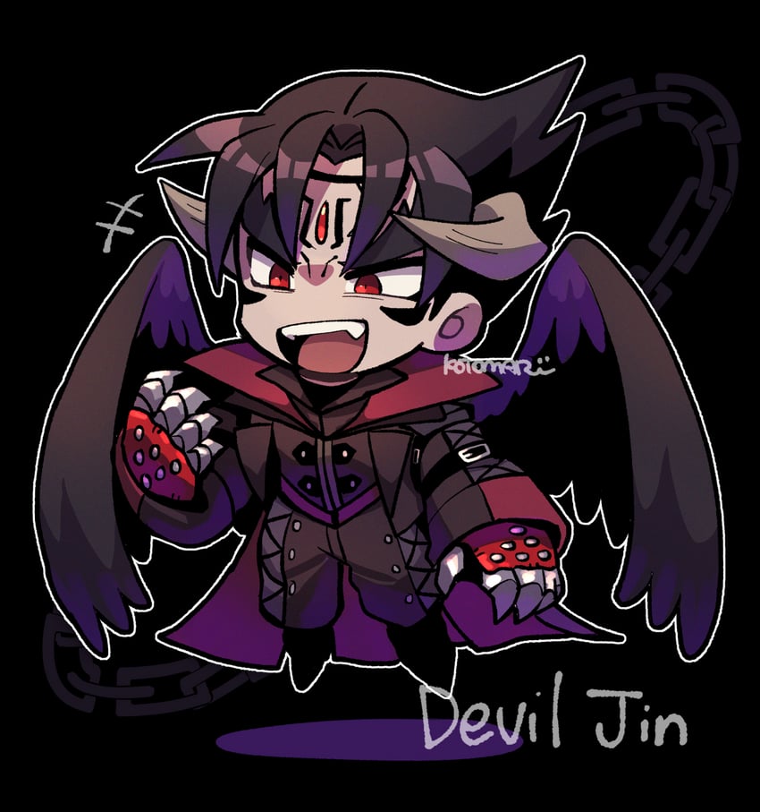 kazama jin and devil jin (tekken and 1 more) drawn by kotorai