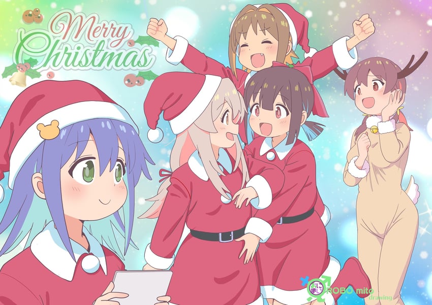 oyama mahiro, hozuki momiji, oka asahi, murosaki miyo, and tenkawa nayuta (onii-chan wa oshimai!) drawn by robomito
