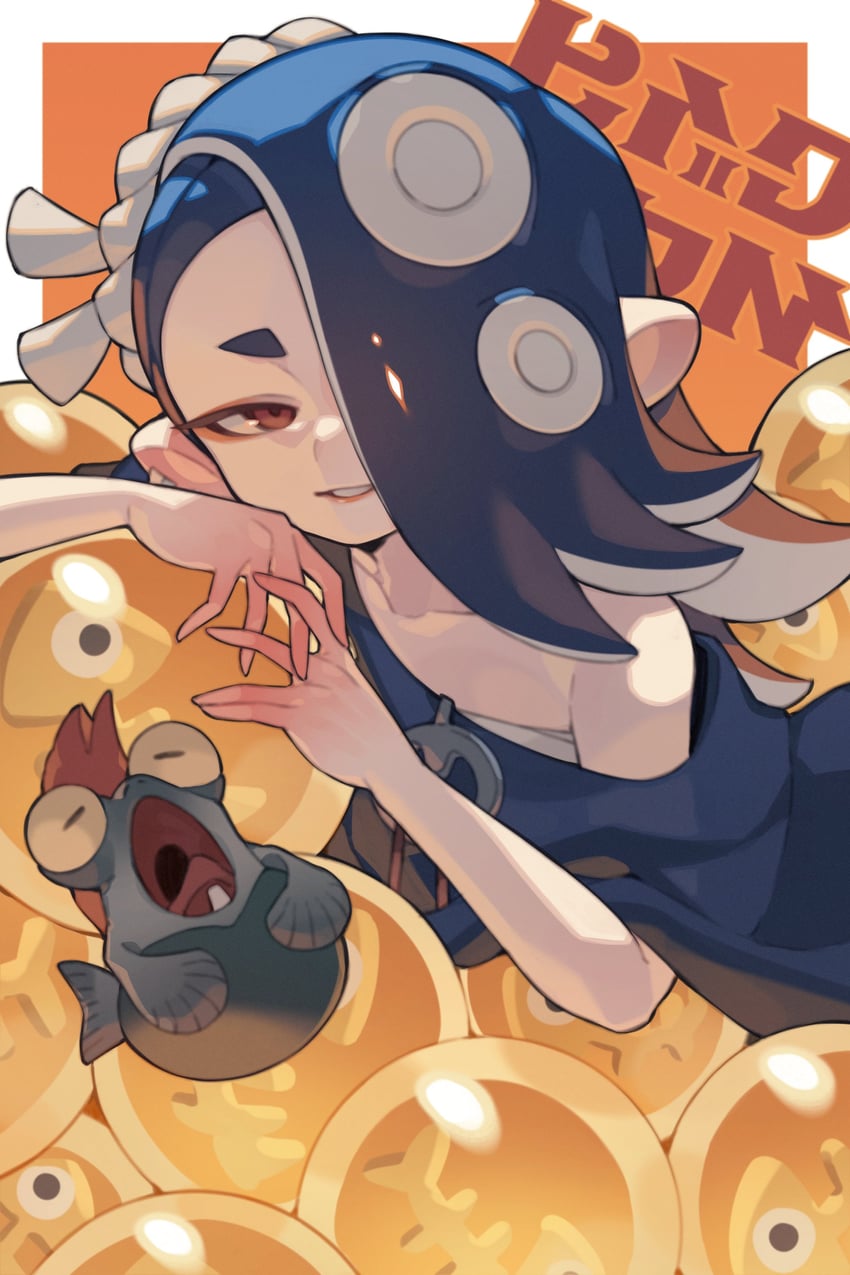 shiver and smallfry (splatoon and 1 more) drawn by prat_rat