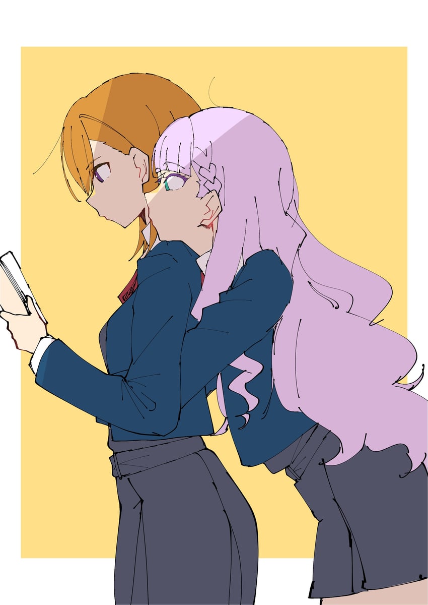 shibuya kanon and wien margarete (love live! and 1 more) drawn by yaa-kun