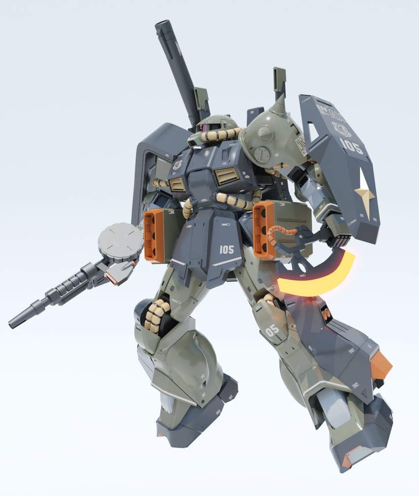 hizack (gundam and 1 more) drawn by gassan_(7nan8ku)