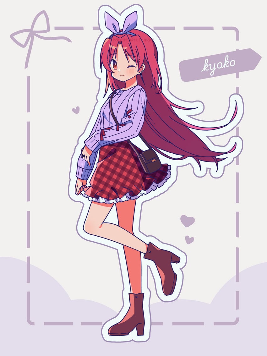 sakura kyoko (mahou shoujo madoka magica) drawn by ruru_(rurumagi)