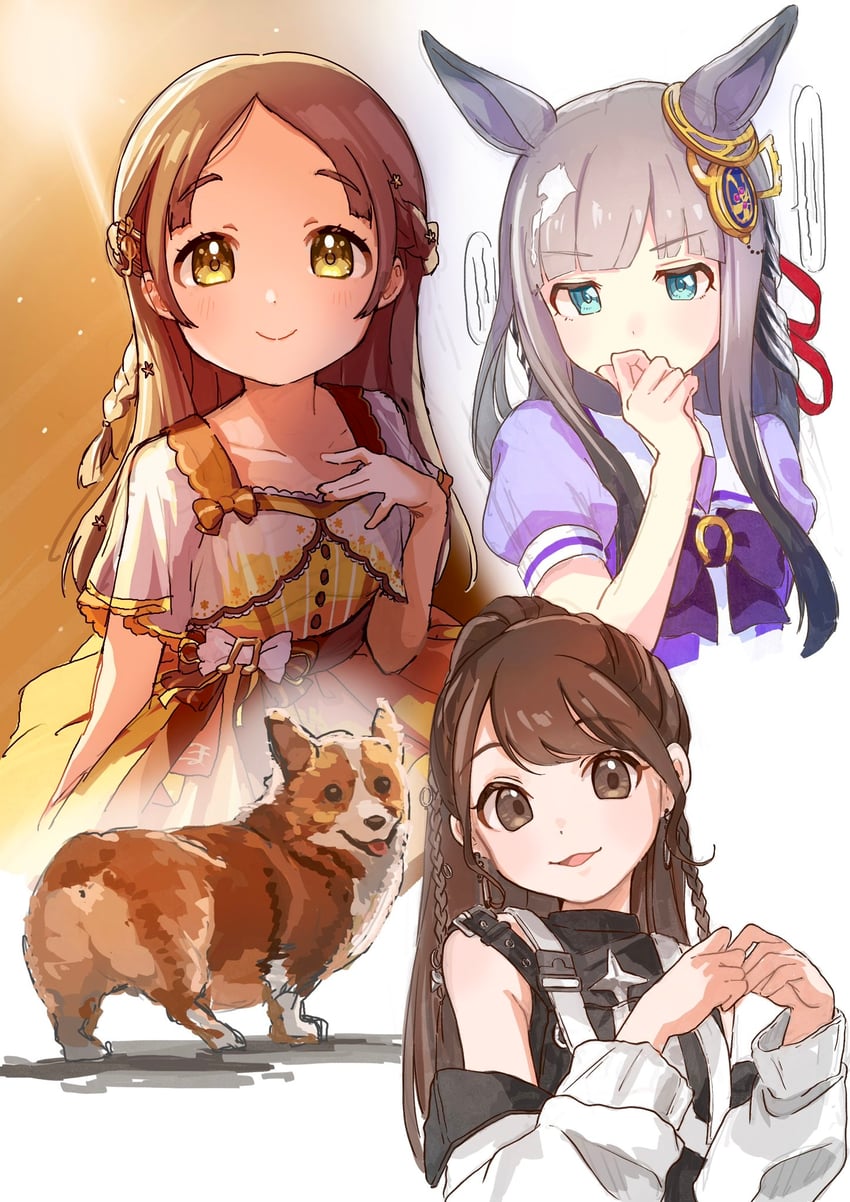 kuramoto china, chrono genesis, and shuto yukina (idolmaster and 3 more) drawn by moko39_takasora
